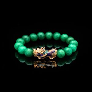 Green Jade Wealth-attuned Bracelet - Abundance & Protection | AetherFate