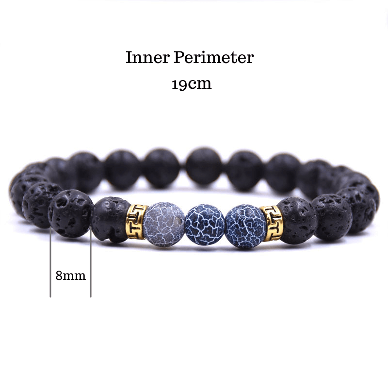 Grounding Lava Stone Bracelet - Calming & Grounding | AetherFate - Image 3