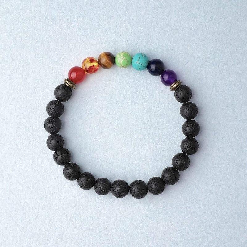 7 Lava Stone Bracelet - Essential Oil Diffuser | AetherFate