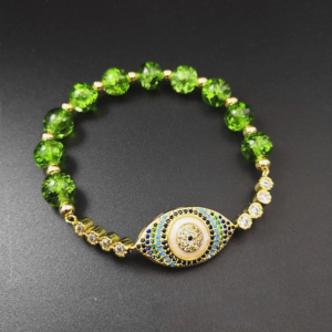 Peridot Style Evil Eye Bracelet | AetherFate