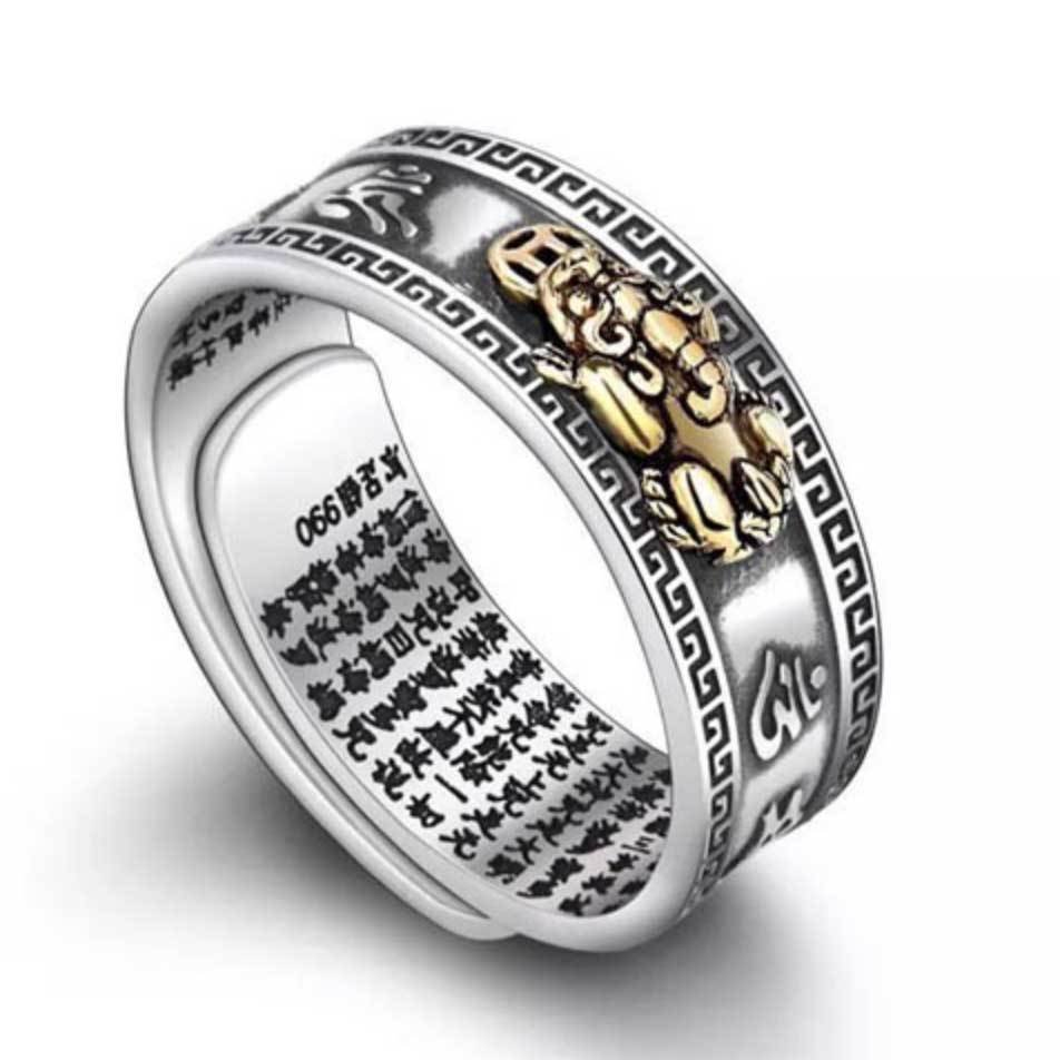 space-warming Wealth-attuned Mantra Ring - Wealth & Protection | AetherFate - Image 6