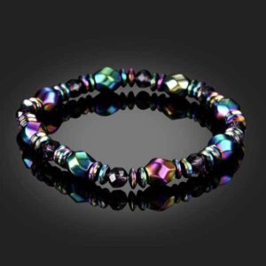 Rainbow Magnetic Hematite Wellness Bracelet | AetherFate