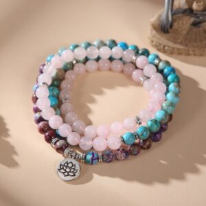 The Lotus of Calm Mala Beads | AetherFate