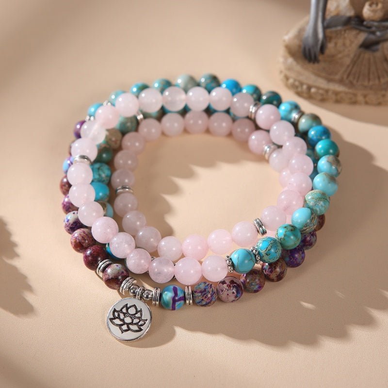 The Lotus of Calm Mala Beads | AetherFate