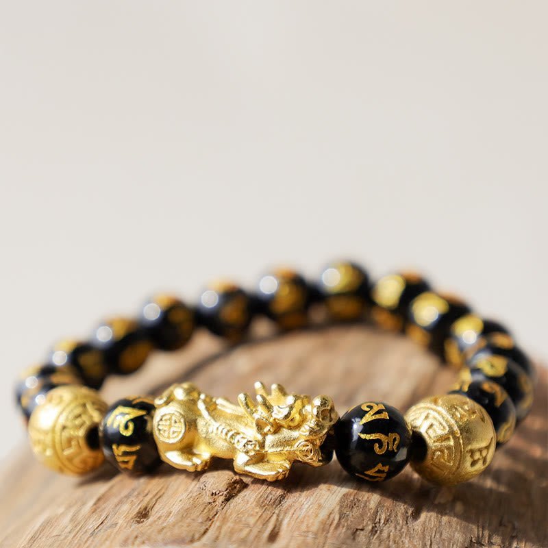 Inner Stillness, Worn Daily. space-warming Wealth-attuned Obsidian Bracelet | AetherFate - Image 8