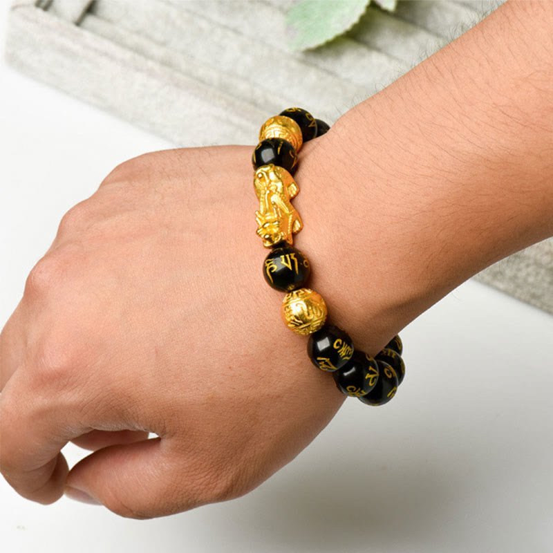 Inner Stillness, Worn Daily. space-warming Wealth-attuned Obsidian Bracelet | AetherFate - Image 5