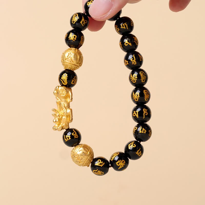 Inner Stillness, Worn Daily. space-warming Wealth-attuned Obsidian Bracelet | AetherFate - Image 7
