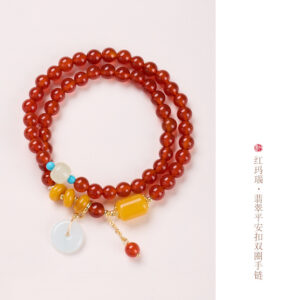Grounded Warmth, Worn Daily. | Red Agate Bracelet by AetherFate