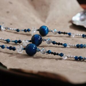 Mixed Crystal Bracelet | A Quiet Constellation of Cool Tones | AetherFate