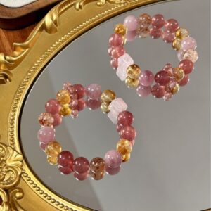 Gentle Joy | Strawberry Quartz Bracelet | AetherFate