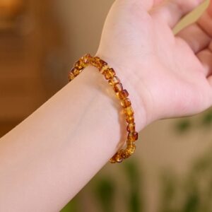 Amber Bracelet | A Warm Drop of Honey in Soft Light | AetherFate