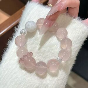 For When You Need gentle softness | Rose Quartz Bracelet | AetherFate