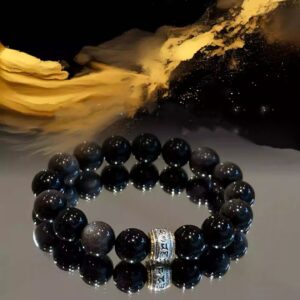 For When You Need Quiet Resilience on the Road | Black Obsidian Bracelet by AetherFate