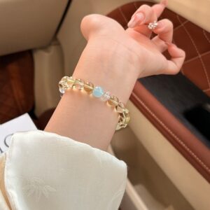 Mixed Crystal Bracelet | A Bright Ensemble for Easygoing Days | AetherFate