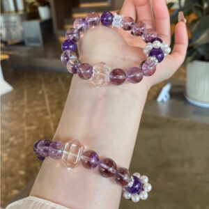 Amethyst Bracelet | Deep Violet Grace Across the Wrist | AetherFate