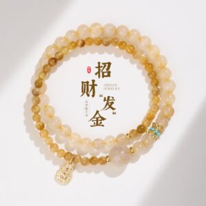 Quiet Radiance, Worn Daily. | Golden Rutilated Quartz Bracelet by AetherFate