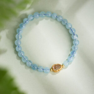 Aquamarine Bracelet | Quiet Blues Worn Close to the Heart | AetherFate