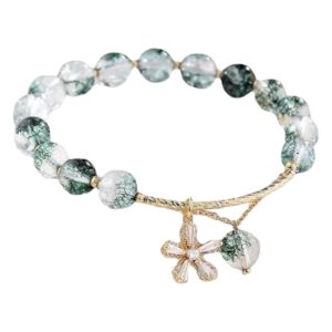 A Gentle Presence Through Quiet Growth | Green Phantom Quartz Bracelet by AetherFate